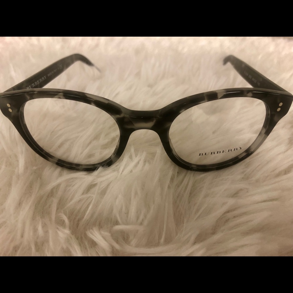 Burberry Eye Glasses Italy Round Rim DISPLAY MODEL